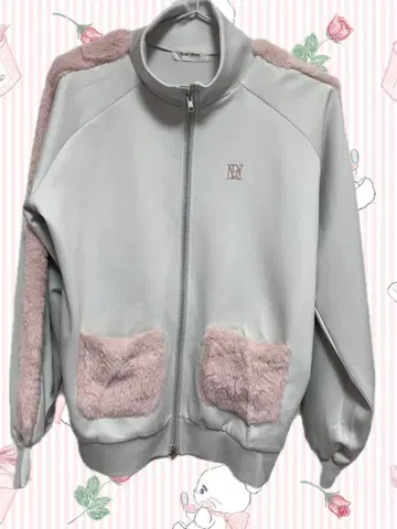 로제 뮤즈 fake fur point big trackj 후드티만