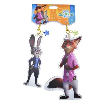 [ 미사용 새상품 ] 주토피아 2 아크릴 키링 키체인