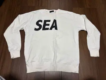 WIND AND SEA 맨투맨 화이트 사이즈 L