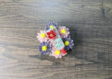 마이코 꽃 헤어콤 오비 고정 띠 12월 국화와 하네쓰키