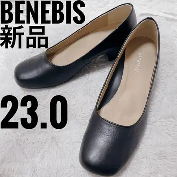 새상품 베네비스 블랙 펌프스 하이힐 스퀘어토 여성용
