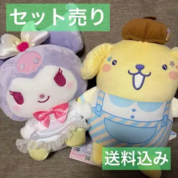 산리오 쿠로미 폼폼푸딩 봉제 인형 2체 세트 판매
