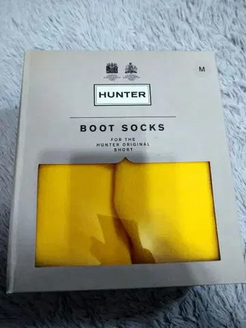 헌터 HUNTER 부츠 삭스 옐로우 컬러 여성용 M 새상품 미사용품 인기