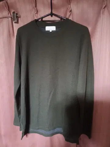 ABAHOUSE 아바하우스 올리브 그린 긴팔 니트 티셔츠 44