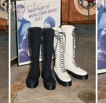 다리치 Darich 레이스업 트윌 부츠 M