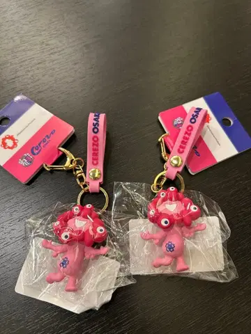 세레소 오사카 미야쿠미야쿠 입체 러버 마스코트 키링 2개