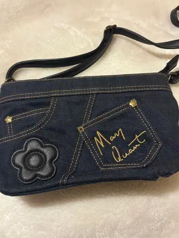 마리퀀트 데님 숄더백