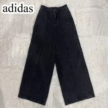 컨디션 최상 adidas 아디다스 블랙 데님 와이드 몬트리올 M