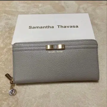 [ 새상품급 ] Samantha Thavasa 그레이 장지갑