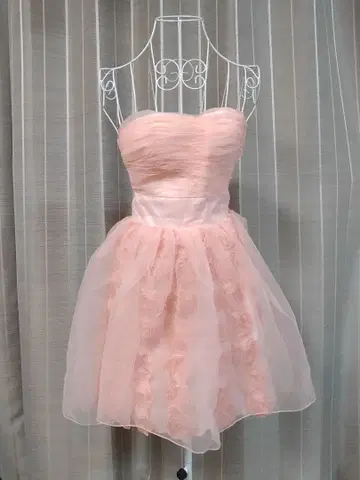 Jewels Prom 스트랩리스 핑크 드레스 F 사이즈