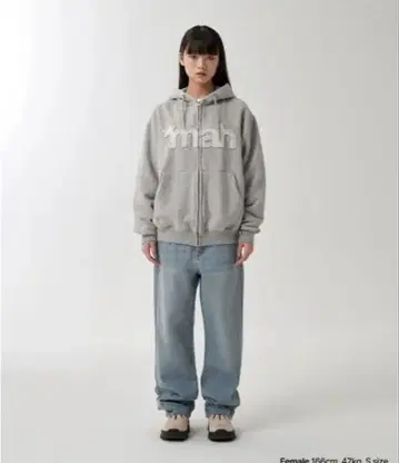 *mah 후드티 그레이