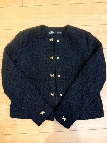 ZARA 네이비 노카라 자켓