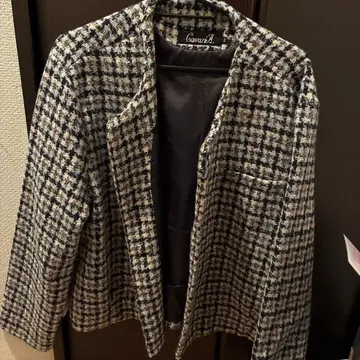 CavariA 체크 무늬 테일러드 자켓 44