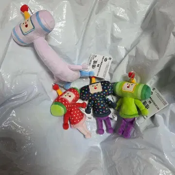 가방에 달 수 있는 봉제 인형 4종 세트