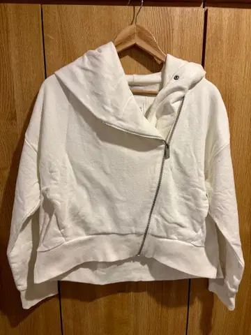 Boutique Ordinary 지퍼 후드티 화이트