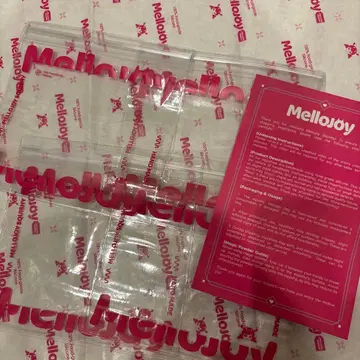 Mellojoy 메로조이 로고 포함 주머니 4개 세트 부속품 보관 주머니