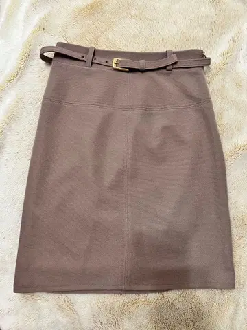 Salire 브라운 타이트 스커트 M