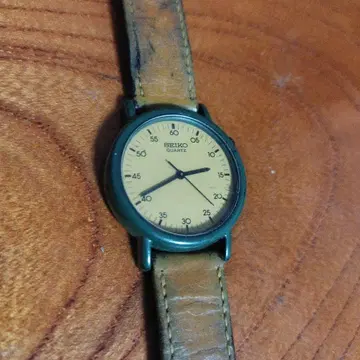 SEIKO 쿼츠 손목시계 베이지 다이얼