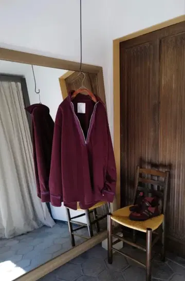 blackbird 플리스 하프 지퍼 셔츠