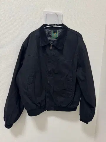 Noen 블랙 퀼팅 자켓 코듀로이 옷깃 지퍼 워크 블루종