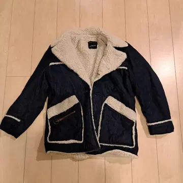 JC Penney 데님 자켓 보아 카라 부착