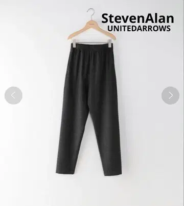 [유나이티드 애로우즈 StevenAlan] 조젯 개더 트립 팬츠