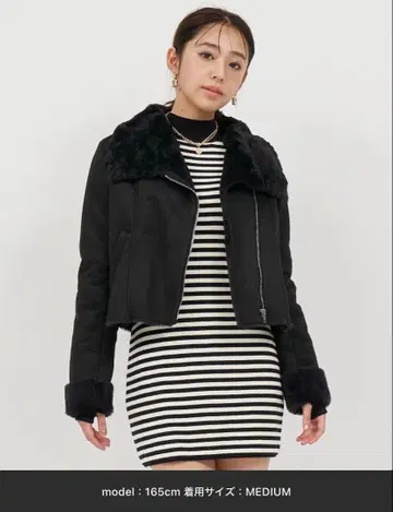 ROYAL PARTY 로얄 파티 페이크 무스탕 자켓 M 사이즈