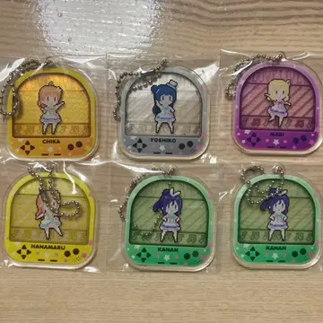 러브 라이브 선샤인 아크릴 키링 Aqours 도트 세트 i
