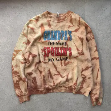 00s 멕시코제 후르츠 조크 프린트 타이다이 패턴 카모플라쥬풍 XXL