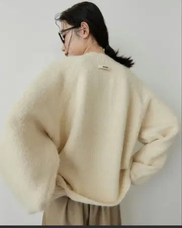 HANNE 모헤어 라이크 니트 풀오버
