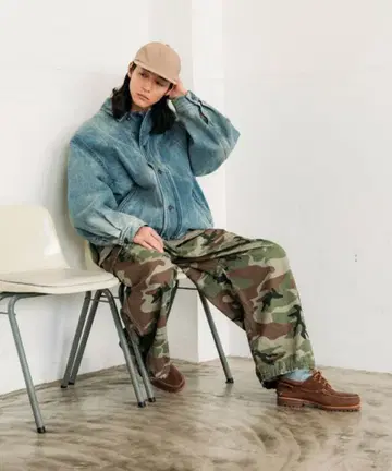 NAUTICA/노티카 데님 블루종 SS