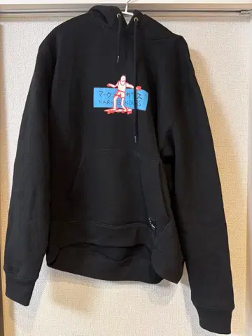 Mark Gonzales 블랙 후드티 그래픽