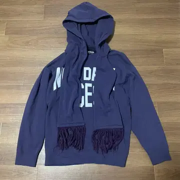 RNA NEW DARK AGES 스톨 포함 퍼플 후드티 오버 사이즈