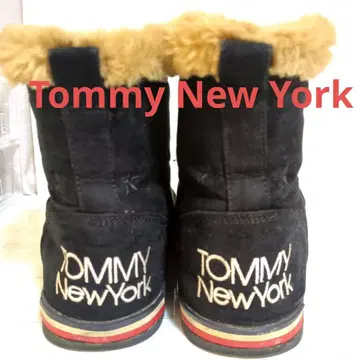 레어템 TOMMY New York 블랙 어그 부츠 24.0