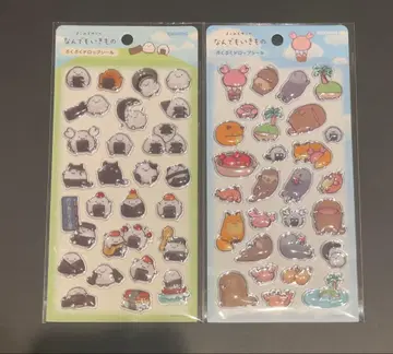 요코미조 유리 무엇이든 생물  드롭 씰 2점 오니기리 동물