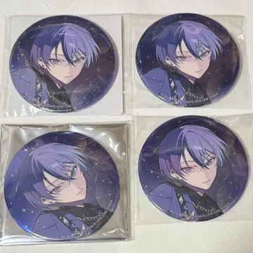 프로세카 앙스타 콜라보 코네라이 메탈릭 캔뱃지 아오야기 겨울야 4개