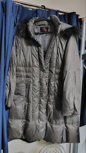 Fob export 다운 코트 그레이