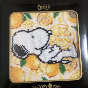 페이 러 스누피 콜라보 손수건 레몬 시트론