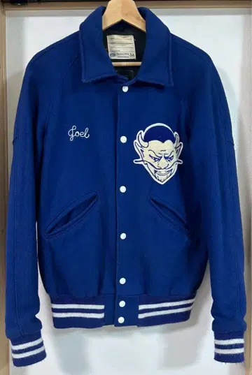 70s 빈티지 DeLONG 바시티 자켓 데빌 34