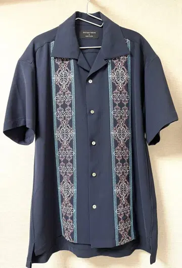 UNITED TOKYO 자수 쿠바 셔츠 오픈 카라