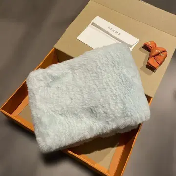 라이트 블루 머플러 폴리에스테르제