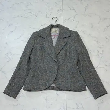 GRACE x Harris Tweed 울 100% 테일러드 자켓