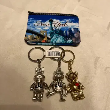 시카고 디자인 키링 뉴욕 파우치 세트