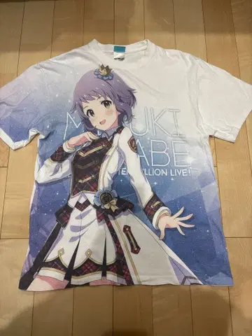 마카베 미즈키 T셔츠 화이트 XL 아이돌 마스터 밀리언 라이브!