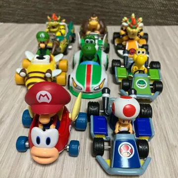 마리오 카트 풀백 피규어 8개 세트