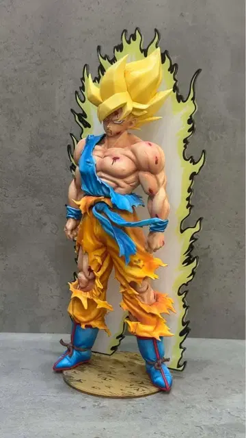 손오공 초사이어인 피규어 약 28cm 받침대 포함