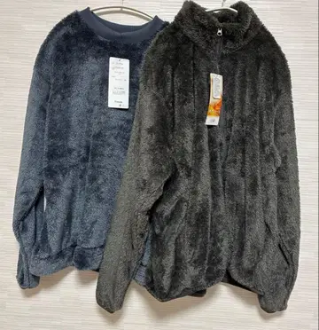 보아 플리스 자켓 LL 그레이 방한 담요 트레이닝복