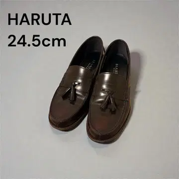 HARUTA 다크 브라운 태슬 로퍼