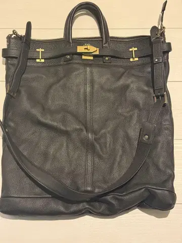 오늘까지! M.U.L. 블랙 워싱 가공 헬멧 백 L