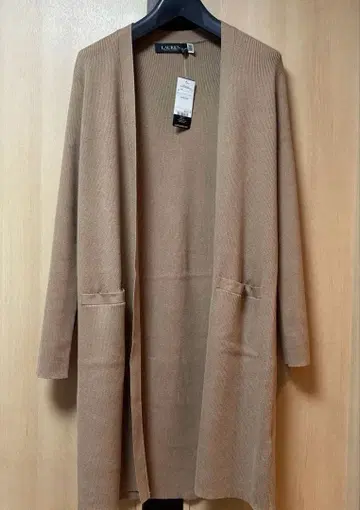 [ 완전 미사용 ] 로렌 랄프 로렌 롱 가디건 카멜